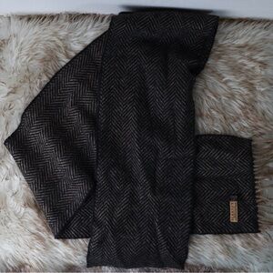 Blarney Heritage Herringbone Cashmere and Merino Wool Scarf